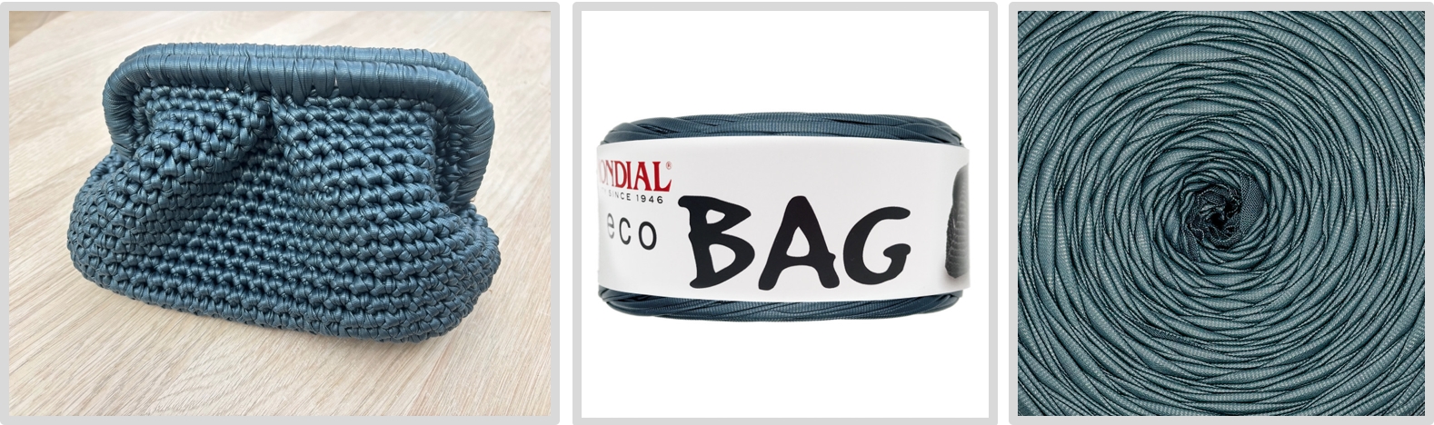 Hæklet i læderlook Båndgarn